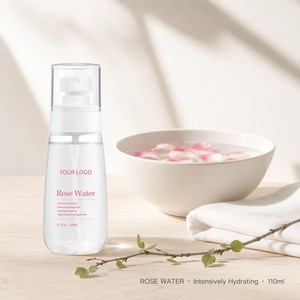 Brume Visage Hydratante et Apaisante à l'<span class=keywords><strong>Eau</strong></span> <span class=keywords><strong>de</strong></span> <span class=keywords><strong>Rose</strong></span>, Réparatrice, Anti-Taches, Raffermissante, Lissante, Anti-Rides 110ml Végane OEM Personnalisable - Product Image 1