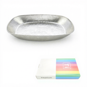 Ensemble d'assiettes de camping en titane, plateau ovale ultraléger pour randonnée en plein air, vaisselle portable, assiette à pâtes et salade - Product Image 5