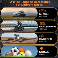Wireless Electric Air Pump Portable Car Air Compressor Pump Aluminum Digital Tire Inflator for Car Bike Motorcycle