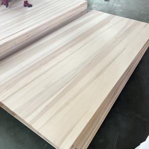Planche en peuplier naturel collé par le bord, 4x8 pieds, 18mm, pour la fabrication d'armoires - Product Image 1