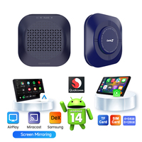 Carlinkit Tbox S2P Android 14 6 en 1 128 Go Boîtier TV Vidéo IA Adaptateur Auto Sans Fil CarPlay Dongle pour Voitures Netflix