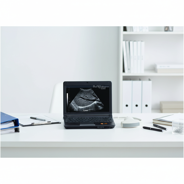 Hot Sales Hospital Ultrasound Scanner System Ultrasonic Machine Black and White Laptop Ultrasound