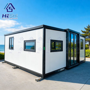 Casa Contenedor Prefabricada Expandible de 20 y 40 Pies con Estabilidad Estándar, de 1, 2, 3, 4 o 5 Dormitorios, para Jardín, en Venta, Construcción de Casa Pequeña - Product Image 1