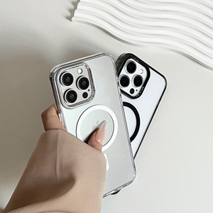 เคสโทรศัพท์ใสสีไอซ์พร้อมปุ่มวงแหวนโลหะสำหรับ iPhone15 และ iPhone15 Pro Max คุณภาพสูง ขายส่งจากโรงงาน - Product Image 1