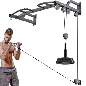 VIGFIT Barre de traction murale robuste avec système de poulie pour machine à câble, équipement de sport pour tractions et tirages verticaux - Product Image 6
