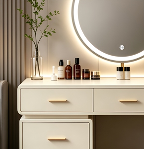 <span class=keywords><strong>Espejo</strong></span> <span class=keywords><strong>Blanco</strong></span> Profesional Moderno con Luces, 3 Modos de Iluminación, <span class=keywords><strong>Tocador</strong></span> de Maquillaje y Mesa de Vestir para Dormitorio - Product Image 3