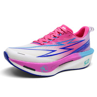Chaussures de course de marathon pour hommes, baskets athlétiques confortables antidérapantes pour femmes avec plaque en carbone, chaussures de marche décontractées pour le basketball