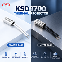 Thermostat XC KSD9700, protecteur thermique 5A 125V-250V AC 40-160 ° Boîtier en métal et plastique avec interrupteur de température CQC TUV