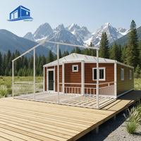 Maison préfabriquée moderne extensible en conteneur d'acier pour hôtel et atelier – Espace de vie