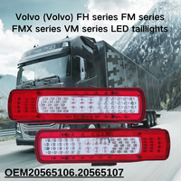 Luces Traseras de Advertencia para Automóviles Europeos, Luces Traseras LED, Luces de Freno y Direccionales para Camiones 20565106 20565107