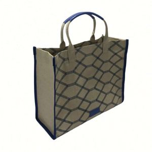 Canvas Tote Stylish Thick Canvas Tote <b>Bag</b> with Sturdy Handles and Bottom Fashion Forward and Cruelty Free Black Blue - Product Image 1