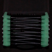 Piquet de tente de cheville de tente de vis d'approvisionnement d'usine de vente chaude avec la boîte de rangement pour le camping extérieur