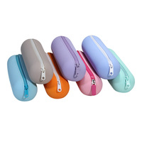 Sac de rangement pour pinceaux de maquillage en silicone personnalisé, étui à crayons cosmétiques, pochette de voyage, sac à outils de beauté multi-usages, logo OEM