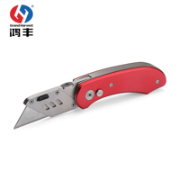 Vente chaude Lames à changement rapide Boîte Cutter DIY Grade Pliant Poche Utilitaire Couteau En Aluminium SK5 OEM Personnalisable Sécurité Laser
