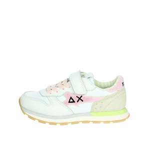 Sun68 Zapatillas para niña Blanco Rosa Cierre con velcro Zapatos casuales - Product Image 1