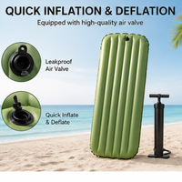 Tapis de surf gonflable en TPU, planche de surf flottante légère pour la plage, le lac et l'océan, flotteur aquatique portable avec logo personnalisé