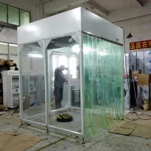 Clean Room Container Laboratorium Modular Bebas Debu GMP Pembersih Ruangan Kerja Pabrikan