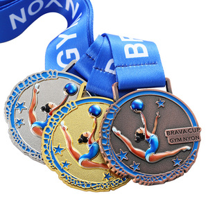 Gold/Silver/Bronze Rhythmic Gymnastics Medal 3D Color Spraying Custom Metal Sport Medal for Gymnastics Meets &amp; Athlete <strong>Gifts</strong> - Product Image 4
