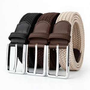 <span class=keywords><strong>Ceinture</strong></span> de Golf Unisexe avec Alliage pour Boucle Usine Directe <span class=keywords><strong>Tressée</strong></span> Polyester Toile Tissu Durable Élastique Sports de Plein Air Casual Wove - Product Image 1