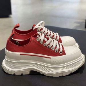 High Quality Women's Denim Lace-up Chunky Designer Canvas Casual Shoes Breathable Plastic Thick Sole Walking Shoes - Product Image 4