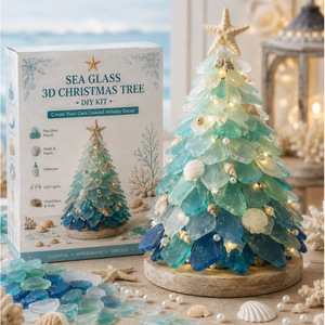 DIY Sea Glass 3D Art Kit Resin Craft Set with Assorted Animal Holiday Shapes for Home Decor Ornament Handmade Gift - Product Image 5