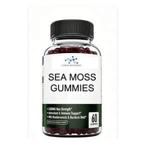 Complément Alimentaire Végétalien : Gommes de Mousse de Mer pour Améliorer l'Immunité et la Gestion de l'Énergie chez l'Homme, 60 Unités, Traitement OEM Personnalisé - Product Image 1