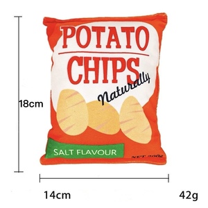 Futurepet croccanti e divertenti Chips per cani giocattolo da masticare con carta increspata e Squeaker per la dentizione dei cuccioli, gioco interattivo - Product Image 3