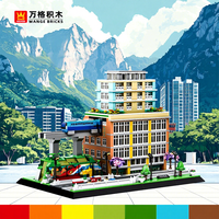 Set de Bloques de Construcción de Estructura Urbana Creativa, Estilo MOC, Kit de Construcción de Modelo Arquitectónico de Alta Precisión, Juguete de Ladrillos Encajables