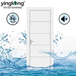 Oubot kingkong — porte intérieure en chêne de taille personnalisée, porte en ABS/PVC avec cadre de porte, de fabrication chinoise
