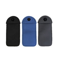 Pochette en néoprène anti-RFID bloquant les signaux, étui de protection verrouillable pour téléphone portable, sac anti-espion pour étudiants