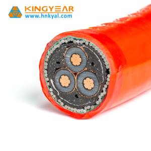 สายไฟฟ้า XLPE แรงดันสูง8.7/15KV ตัวนำทองแดงฉนวนพีวีซีผ่านการรับรอง CE ความต้านทานการกัดกร่อนใต้ดิน - Product Image 6