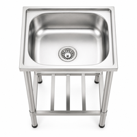 Évier de cuisine épaissi anti-corrosion et anti-rouille, grande capacité, extensible, résistant à l'usure, pour le lavage des légumes