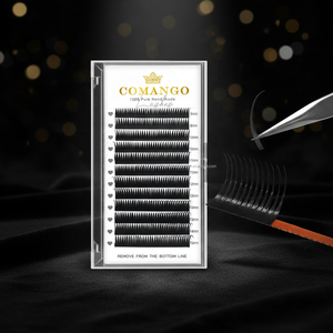 Pestañas Premium Wet Spikes <span class=keywords><strong>Manga</strong></span>, Estilo Anime, Curvatura C/D/L, Extensiones de Pestañas para Cosplay, Negras, Suaves, Planas, en Racimo - Product Image 1