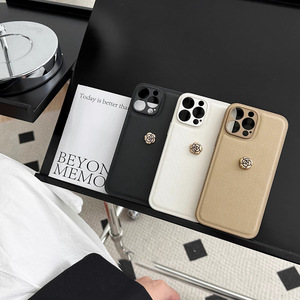 เคสโทรศัพท์หนังเทียมลายดอกคามีเลียลิ้นจี่ยอดนิยมสำหรับ iPhone 15 <span class=keywords><strong>14</strong></span> 13 <span class=keywords><strong>PRO</strong></span> <span class=keywords><strong>MAX</strong></span> - Product Image 2