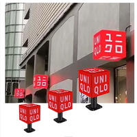 Écran LED Cube 3D Magique Haute Résolution P2.5 pour Affichage Commercial en Magasin