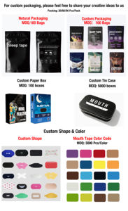 เทปปิดปากสำหรับปิดปาก 30 ชิ้นในกล่องเดียว ช่วยให้หายใจสะดวก นอนหลับดีขึ้น แผ่นปิดปากหลากสี - Product Image 6