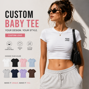Custom Baby Tee Women Color Block <b>Raglan</b> Crop <b>Top</b> Cotton Spandex Slim Fit Short Sleeve Logo Y2K Streetwear Shirt Private Label - Product Image 3