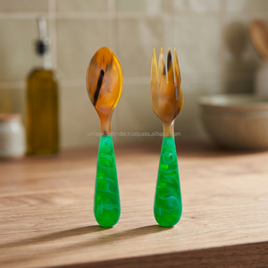 Utensilios de Cocina de Resina Moderna de Alta Calidad, Juego de Servidores de Ensalada, Cucharas Hechas a Mano en India, Utensilios para Azúcar y Condimentos - Product Image 1