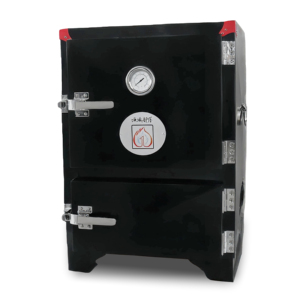 Barbecue vertical Hai Pai Tribe, fumoir portable d'extérieur au bois avec 4 grilles de cuisson et façade - Product Image 1