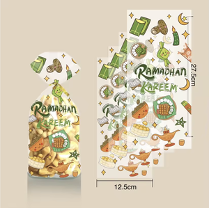 50 Bolsas de Celofán para Eid Mubarak y Ramadán Kareen, Bolsas de PP para Dulces y Regalos para Fiestas Musulmanas Islámicas - Product Image 3