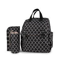 Sac de poussette à bandoulière simple/double rayé pour maman, avec tapis absorbant, porte-bouteille indépendant, sac de voyage multifonctionnel, imperméable