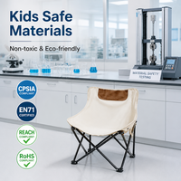 Chaise de camping portable en tissu Oxford 600D, avec joints de verrouillage sécurisés, construction robuste, design léger, rangement compact