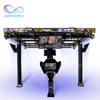 Réalité virtuelle parc arène 4, plateforme de marche interactive pour tir, machine de jeu, jouet multi-personnages, 9D
