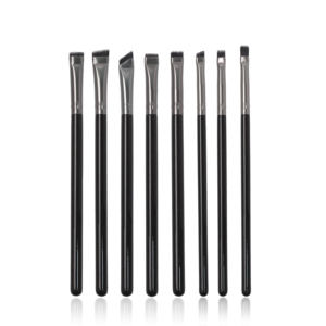 8pcs chuyên nghiệp Bút kẻ mắt trang điểm bàn chải Set Vegan siêu mỏng lông mày phẳng Angled Bút kẻ mắt chính xác mắt Bàn chải chất lượng cao - Product Image 1