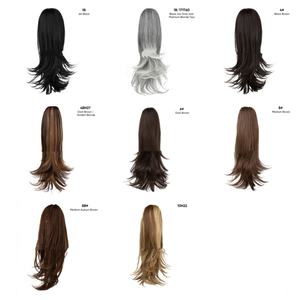 <span class=keywords><strong>Extensiones</strong></span> de Cabello Sintético Largas y Elegantes con Clip, Cola de Caballo para Uso Diario, Postizo de Cabello Lacio y Sedoso, Cola de Caballo Rubia - Product Image 3