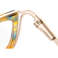 Lunettes BONA avec branches en caoutchouc, monture rectangulaire en acétate et métal, pour verres de myopie, noires