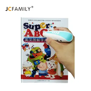 JCFamily High Quality Preschool Educational Read Pen, English Talking Pen Kit w Book