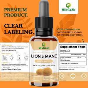 Gouttes liquides de Crinière de Lion Bio avec Glycérine Végétale, Complément sans Alcool pour le Soutien Cérébral, la Concentration et la Santé Cognitive - Product Image 3