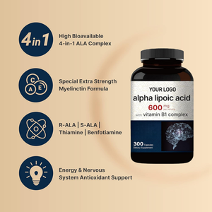Cápsulas de Ácido Alfa Lipoico Veganas Orgánicas Naturales de Alta Potencia para el Metabolismo Energético en Adultos - ¡Oferta Especial! - Product Image 2