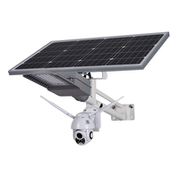 Lampadaire solaire LED intégré en aluminium pour extérieur, étanche, 300W, avec caméra de sécurité CCTV 4G WIFI